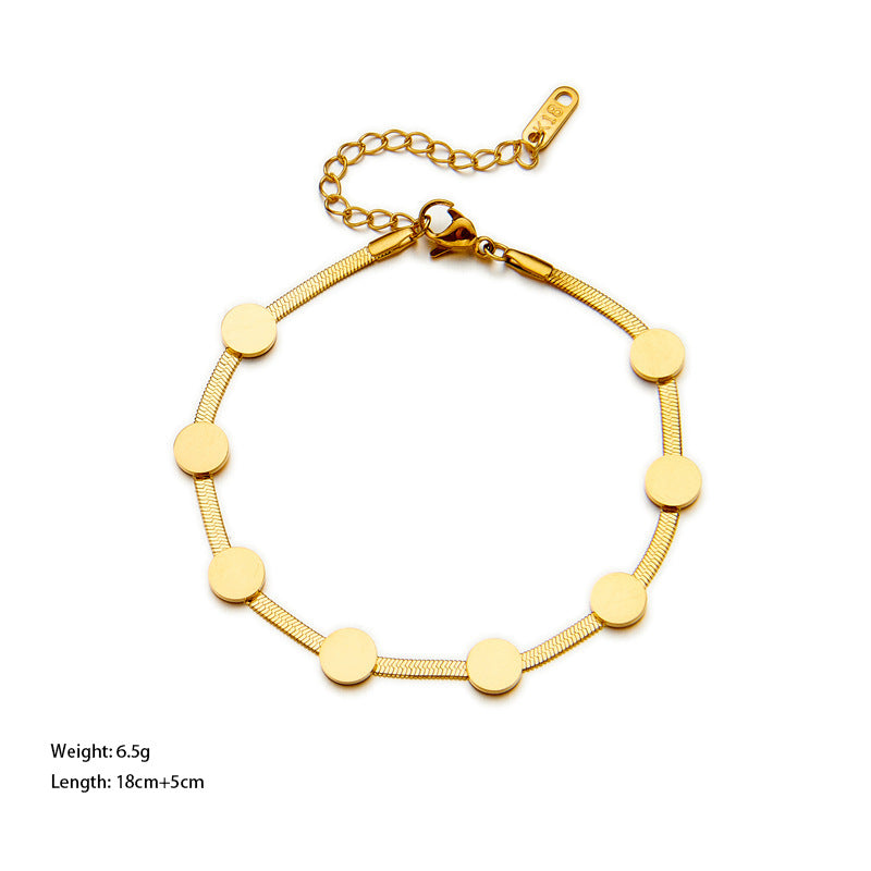 Wholesale Fashion High-end Light Luxury Titanium Steel Bracelet